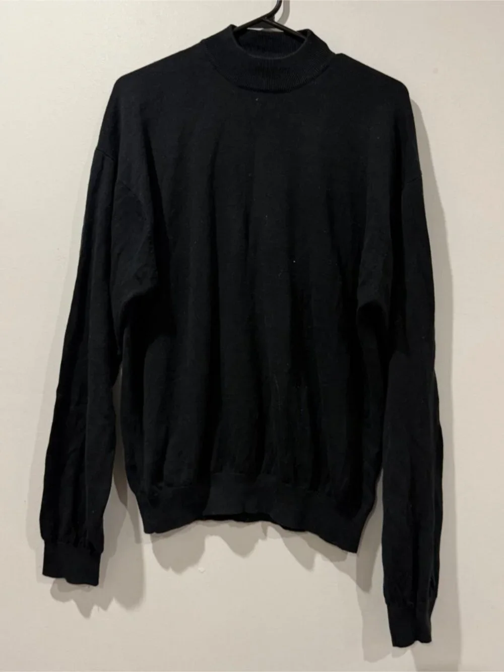 Baracuta Black Mock Neck Sweater – Size L